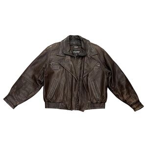 👁️ Wilsons Leather Classic Leather Bomber Aviator Flight Jacket